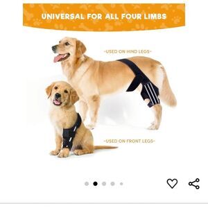 BENCMATE Adjustable Dog Knee Brace, Universal Designed for All Four Limbs, Small